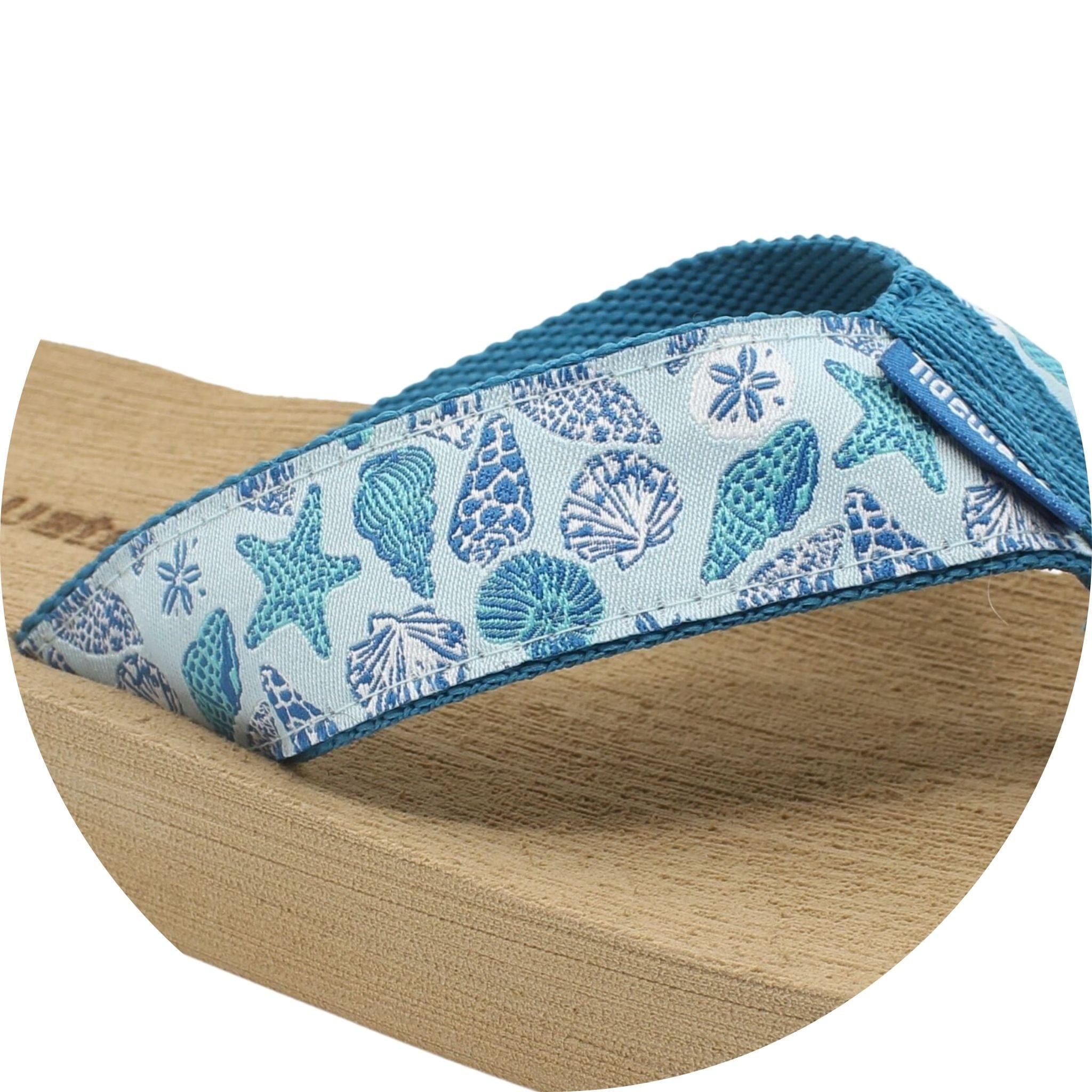 Blue Shells Flip Flops – Comfortable Arch Support Sandals
