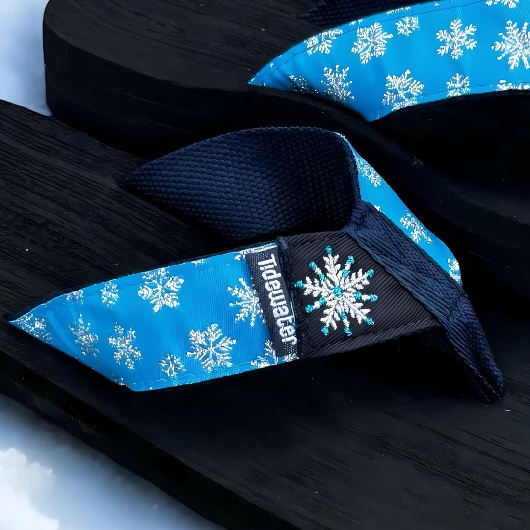 Snowflake Flip Flops for Winter