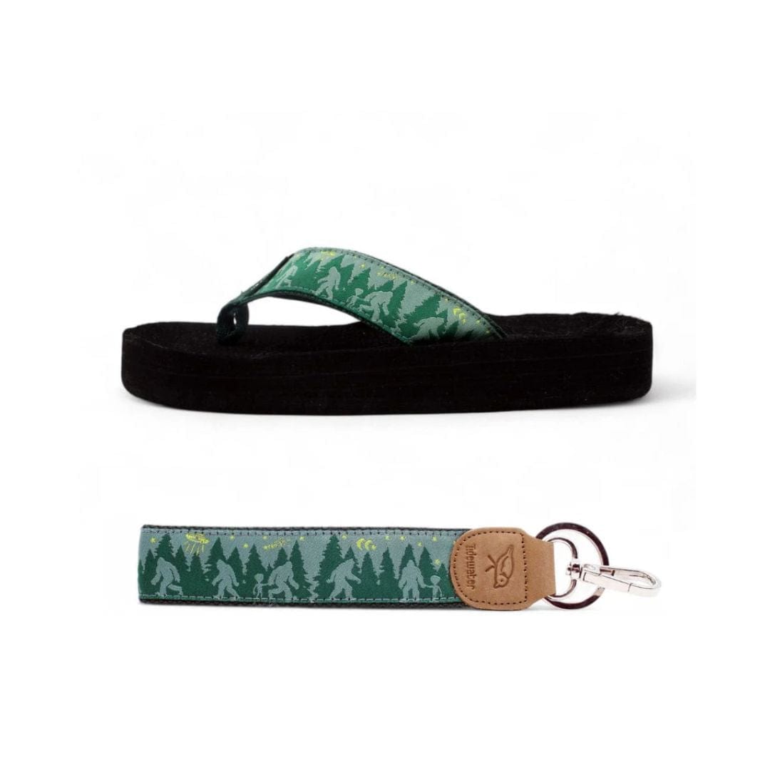 Bigfoot Flip Flops &amp; Matching Keychain