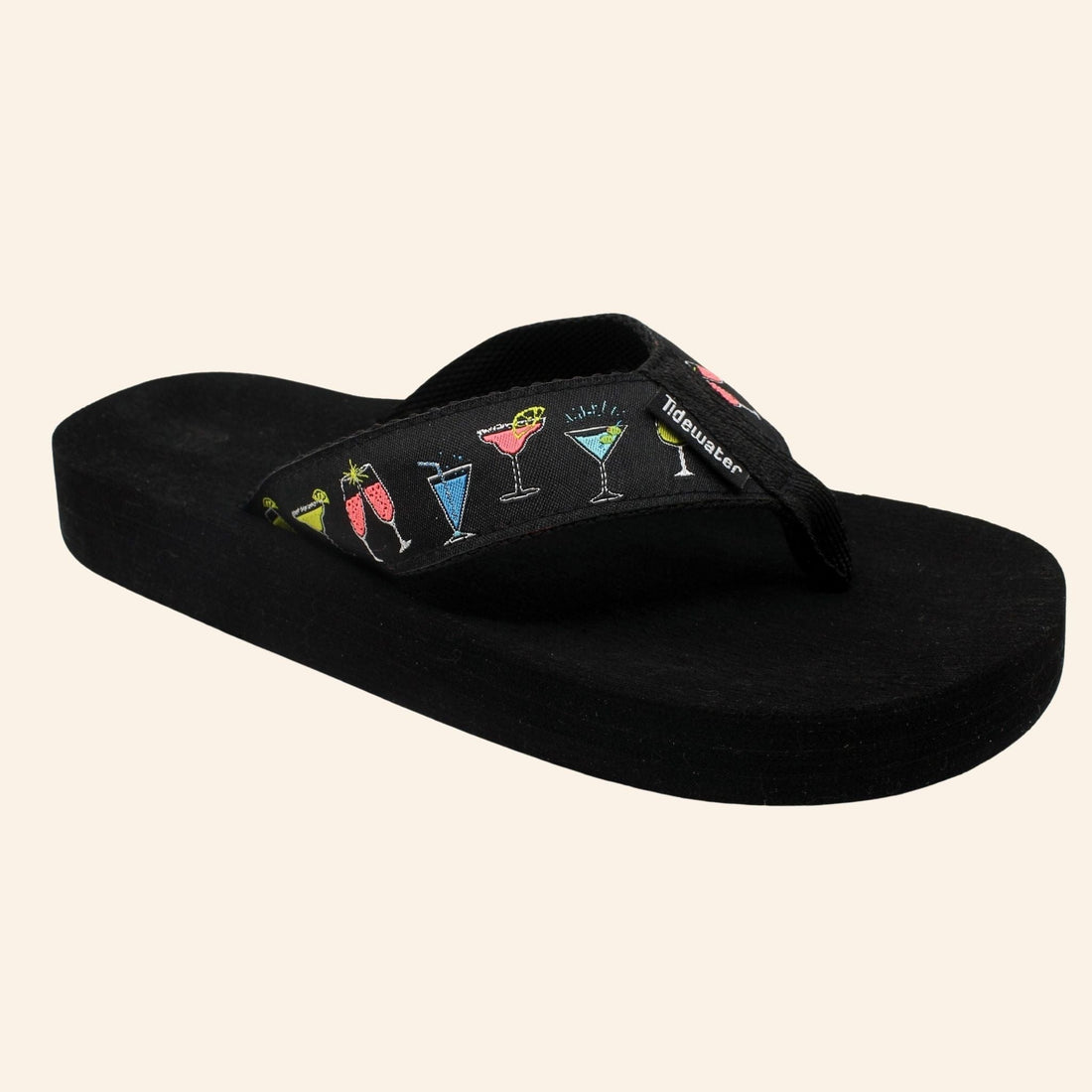 Sip Sip Hooray Cocktail Flip Flops Tidewater Sandals