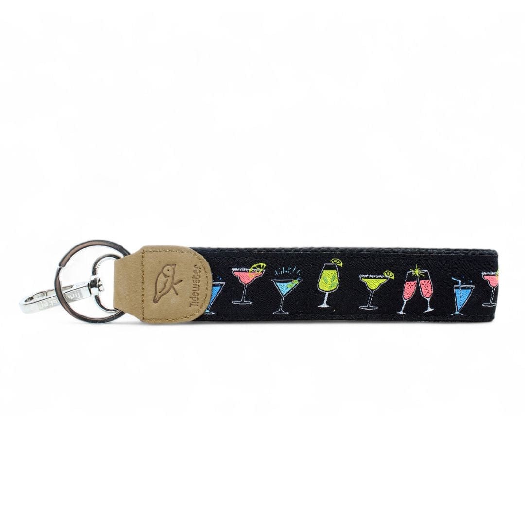 Celebrate happy hour on the go with this cocktail-themed keychain. Stylish and playful, it&