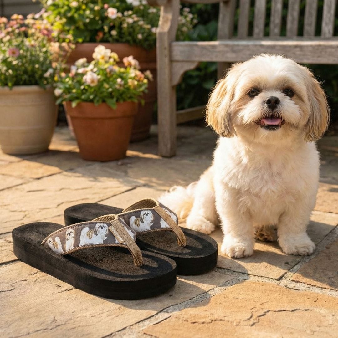Shih Tzus by Tidewater Sandals | Dog-Lover Flip Flops