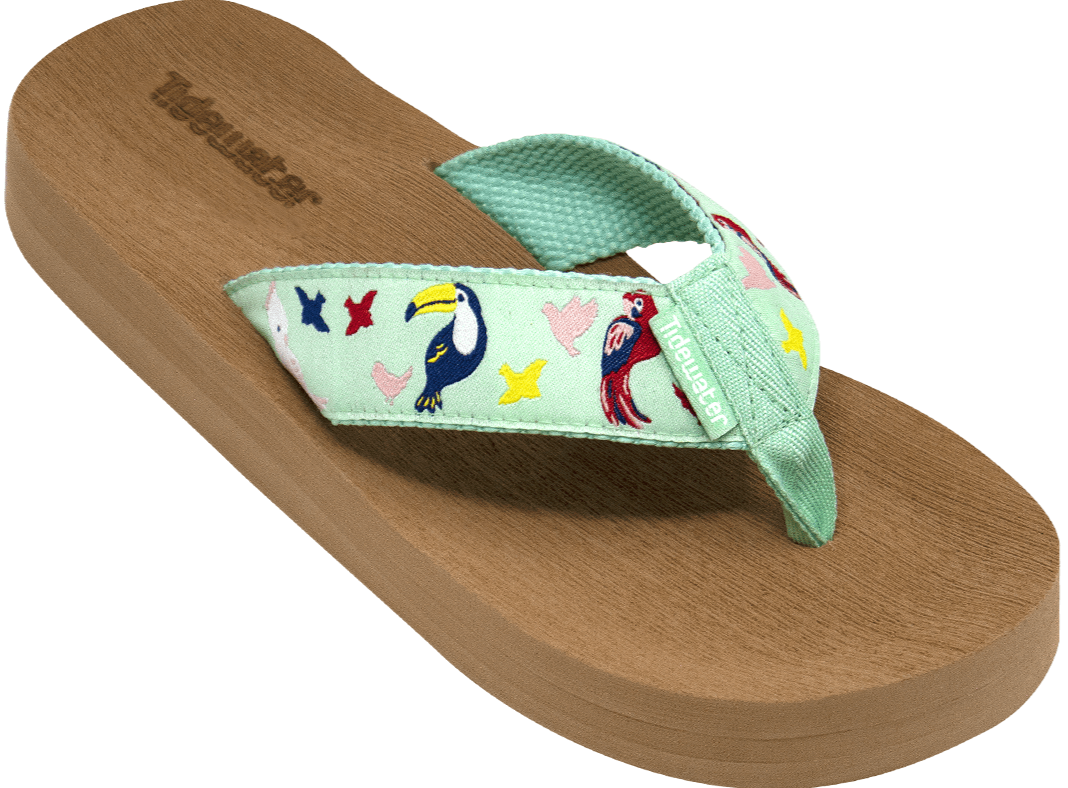 Tropical Bird Flip Flops