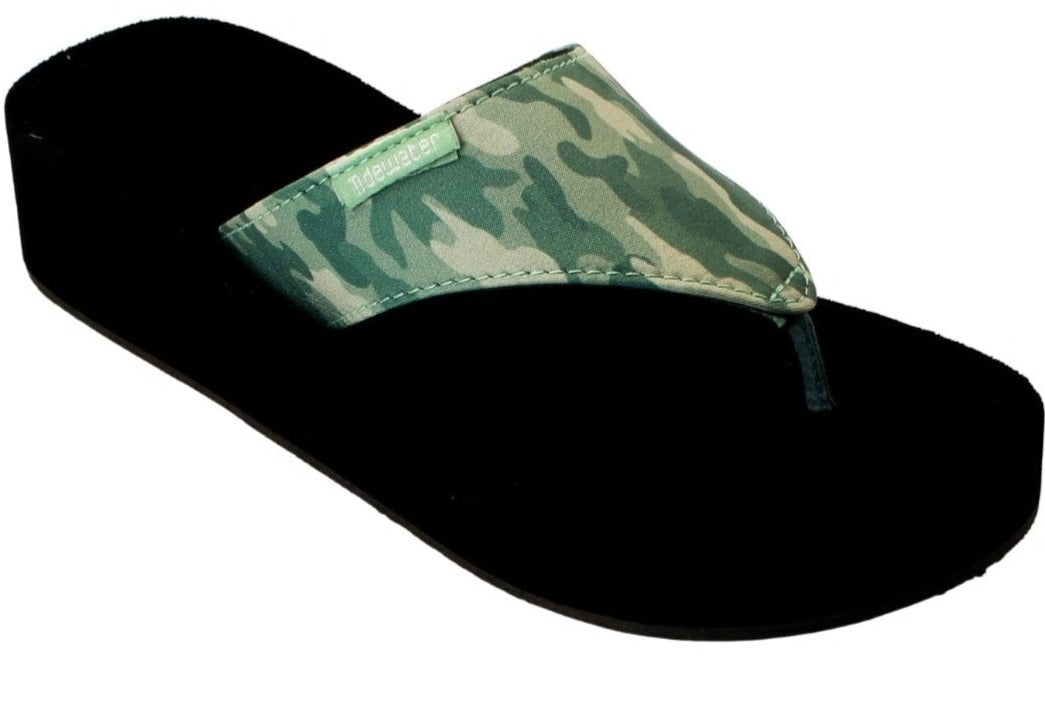 Wedge Flip Flop Camo Tidewater Sandals