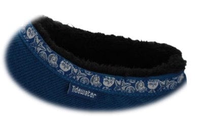 Navy Shell Slippers
